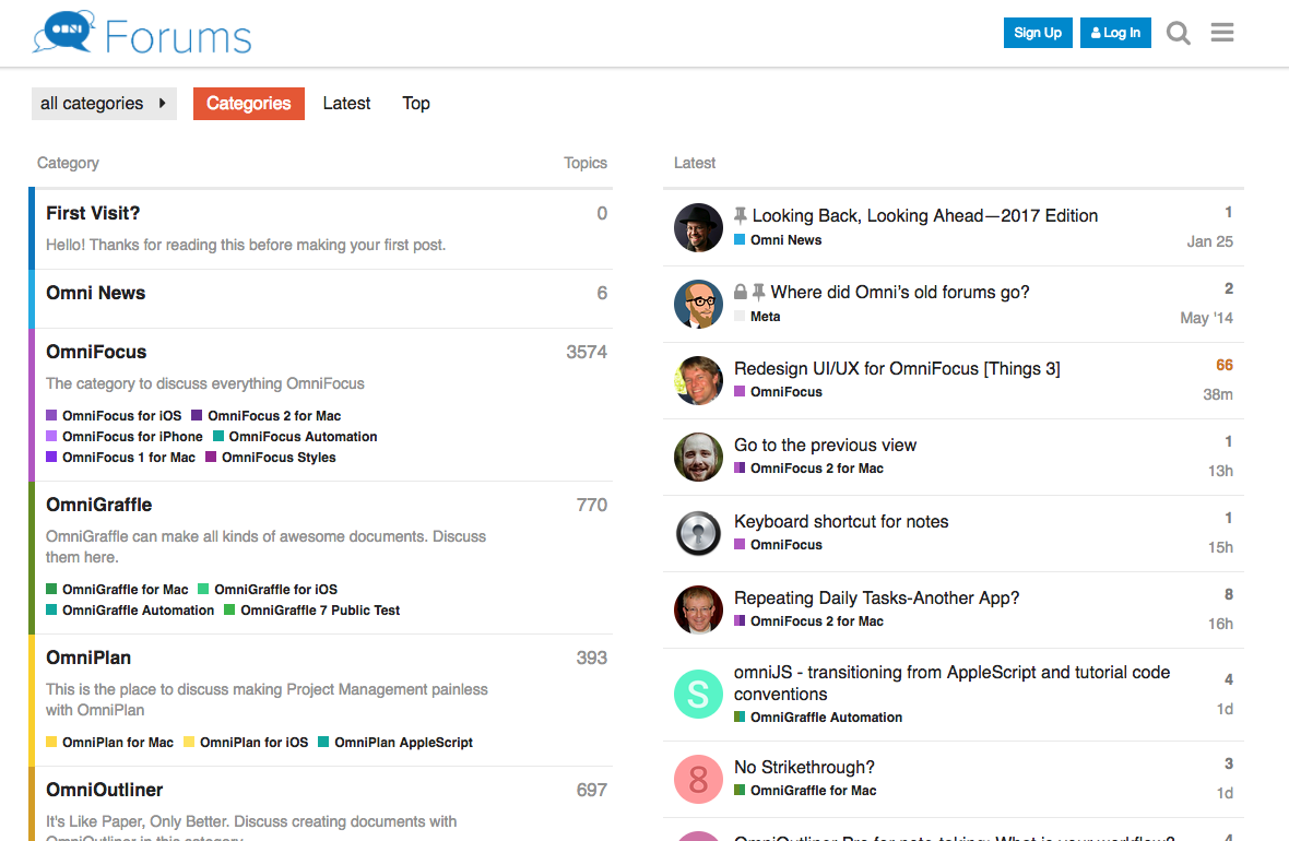 Discourse home page